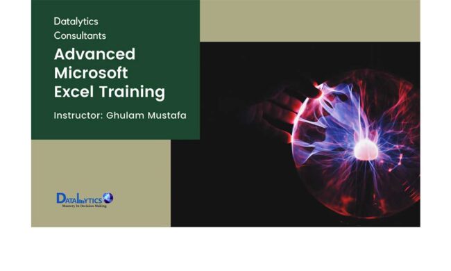 Advanced Microsoft Excel training